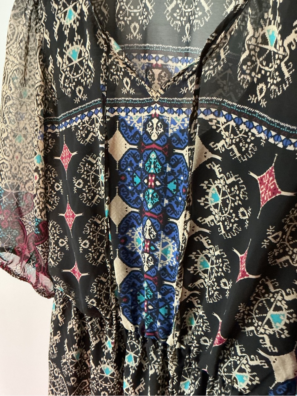 BeBop Black Printed Boho Dress